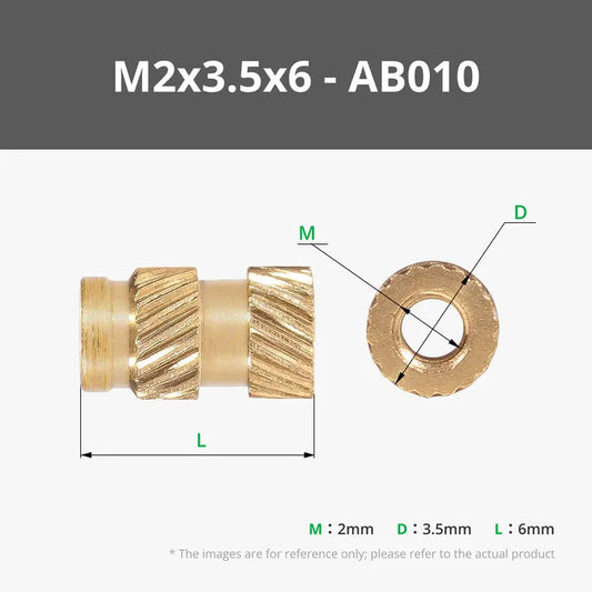 Bambu Round Threaded Brass Heat-Insert Nut(B-AB010) Bambu Lab