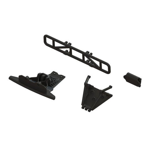 ARRMA Lower Skid And Bumper Mount Set, Black (ARA-1577)