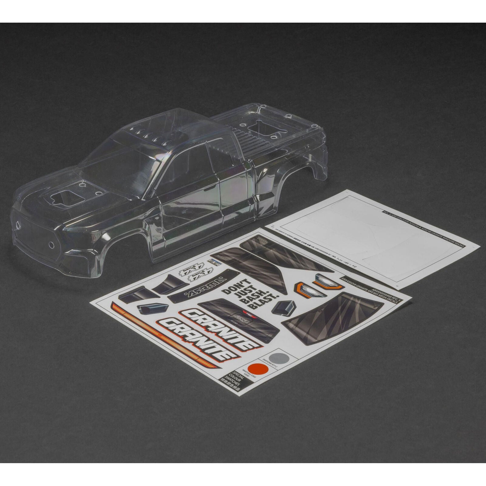 Arrma Granite 4X4 Trimmed Body (Clear) Horizon Hobby