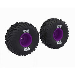 ARRMA dBoots Cut Chevron MT Tire Set Glued, Purple(ARA-2576) Horizon Hobby