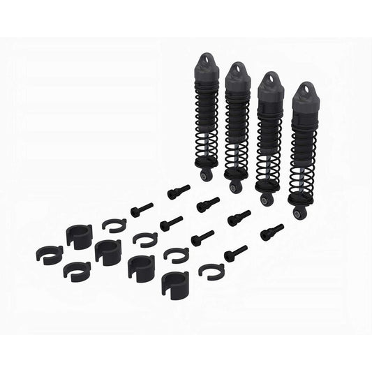 ARRMA Shock Set, 71mm Length, 500cSt Oil (4): GROM Horizon Hobby