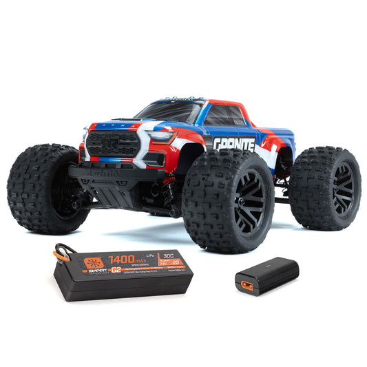 ARRMA 1/18 GRANITE GROM MEGA 380 Brushed 4X4 Monster Truck RTR with Battery & Charger (ARA2102)
