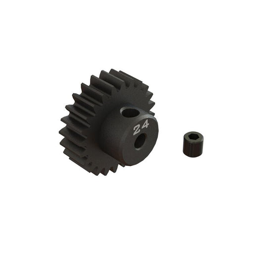 ARRMA 24T 0.8Mod 1/8" Bore CNC Steel Pinion Gear (ARA311086)