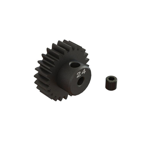 Arrma 24T 0.8Mod 1/8" Bore CNC Steel Pinion Gear (ARA311086)
