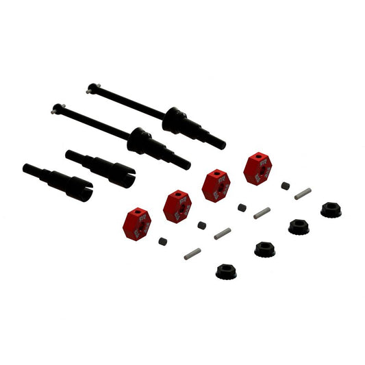ARRMA Metal Axle & Wheel Hex Set B (4): GROM (ARA311231)