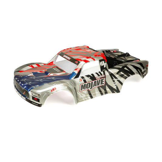 ARRMA 1/7 Painted Body, Silver/Red: MOJAVE 6S BLX (ARA411005)