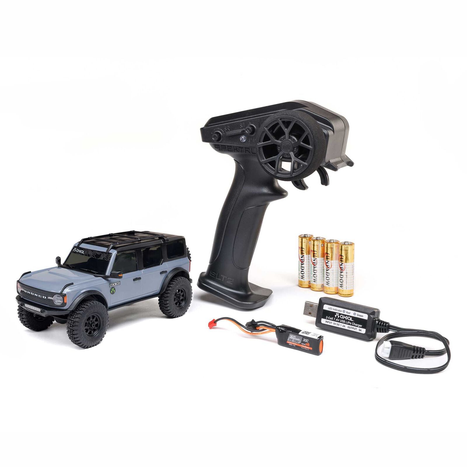 1/30 SCX30 Ford Bronco 4X4 RTR Brushed Rock Crawler (Battery & Charger Included) Horizon Hobby