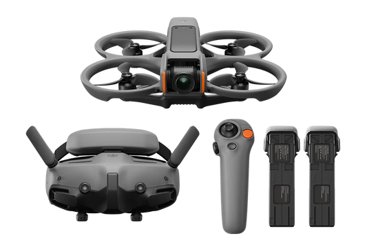 DJI: AVATA 2 FLY MORE COMBO FPV DRONE - INCLUDES 3 BATTERIES, GOGGLES 3, RC MOTION 3
