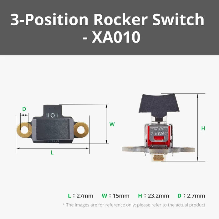 Bambu Three-Position Rocker Switch Module with 3Pin SH1.0 Connector(1PCS) (B-XA010) Bambu Lab