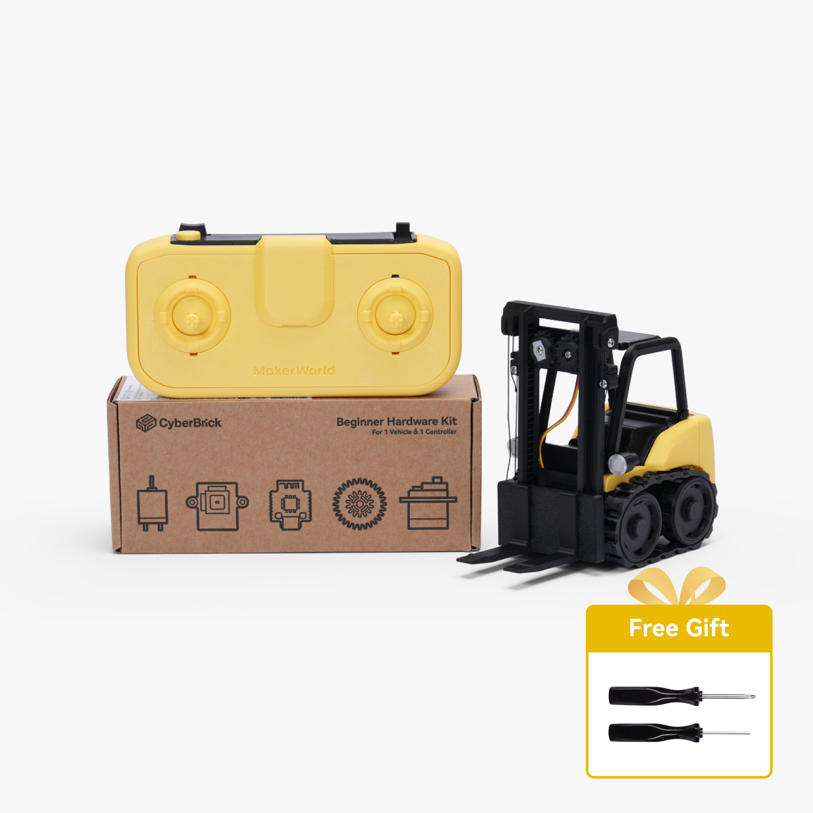 Bambu Lab CyberBrick Beginner's Hardware Kit (1 Vehicle, 1 Remote) Bambu Lab
