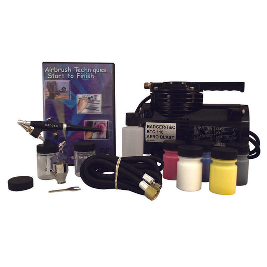 Badger 350 Airbrush Starter Set with BTC 110 Compressor Item No. Badger Air-Brush Co. (BAD314SSWC) Horizon Hobby