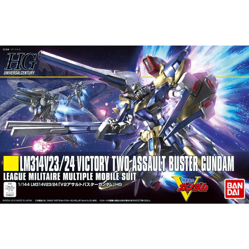 Bandai HGUC 1/144 LM314V23/24 Victory Two Assault Buster Gundam Model Kit #189 (BAS2255554)