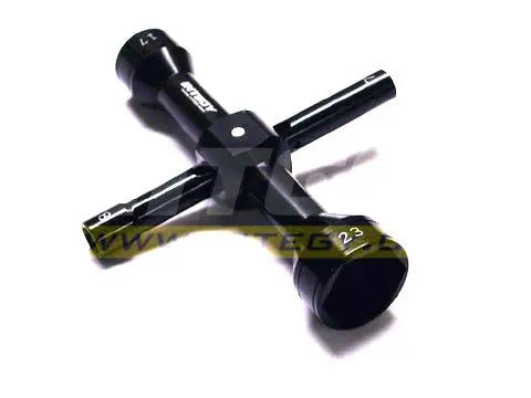 Integy: Quad Hex Socket Wrench 7mm + 8mm + 17mm + 23mm Size C22774BLACK