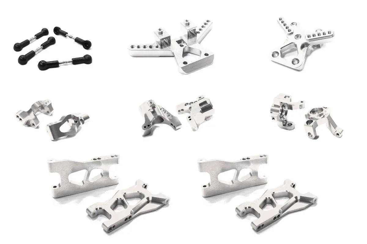 Integy Billet Machined Suspension Kit for Traxxas LaTrax Teton 1/18 Monster Truck (C26508SILVER) Integy