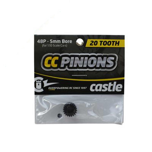 Caslte Creations: Pinion Gear, 20T 48P, 5mm Shaft (CSE010006539) Horizon Hobby