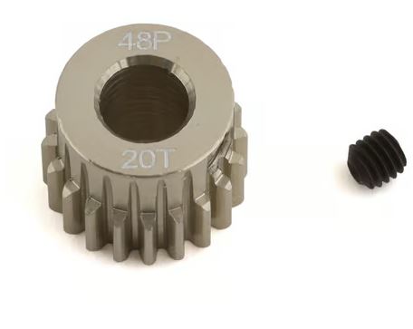 ProTek RC 48P Lightweight Hard Anodized Aluminum Pinion Gear (5.0mm Bore) (23T) (PTK-8643) Amain Hobbies