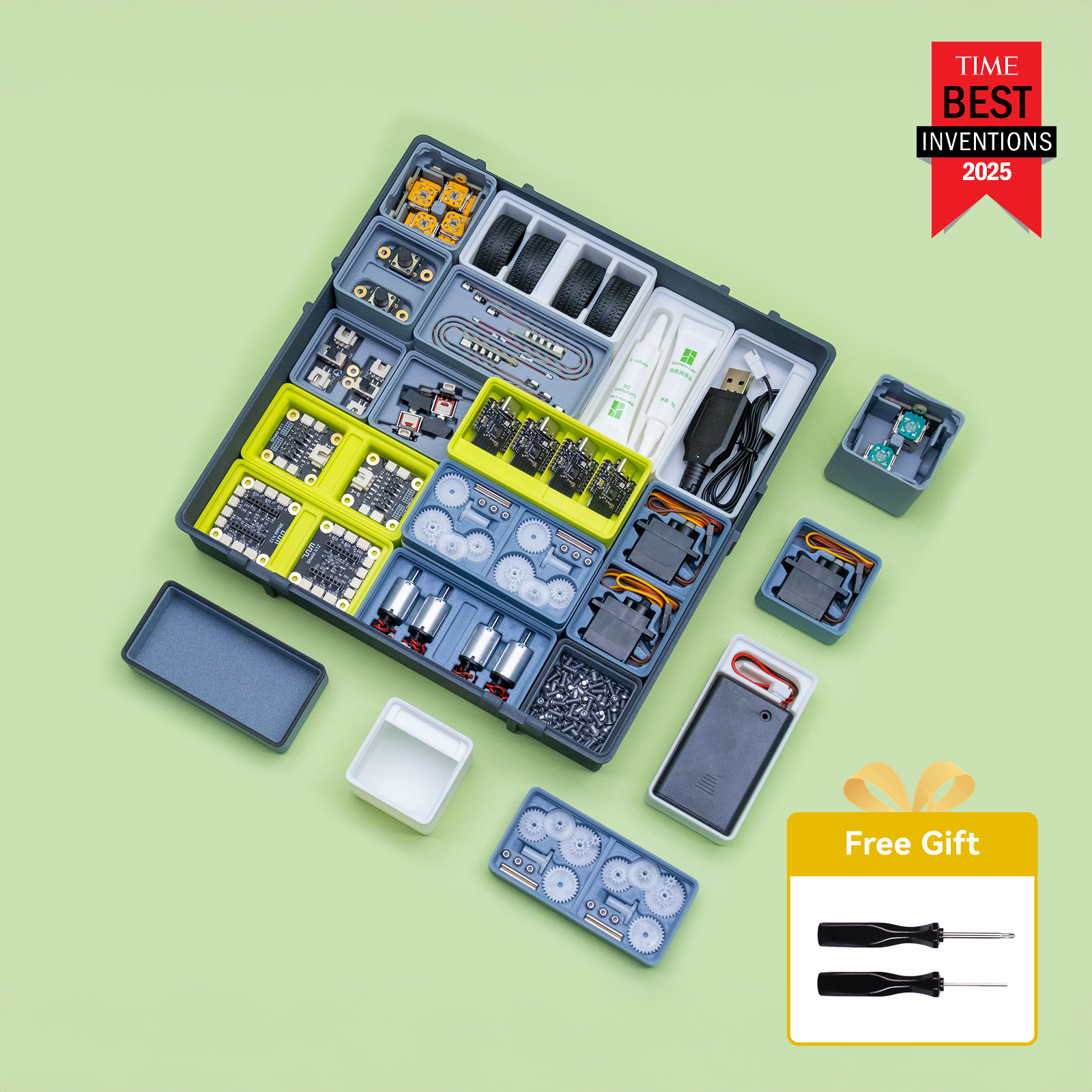 Bambu Lab CyberBrick Beginner's Hardware Kit (1 Vehicle, 1 Remote) Bambu Lab