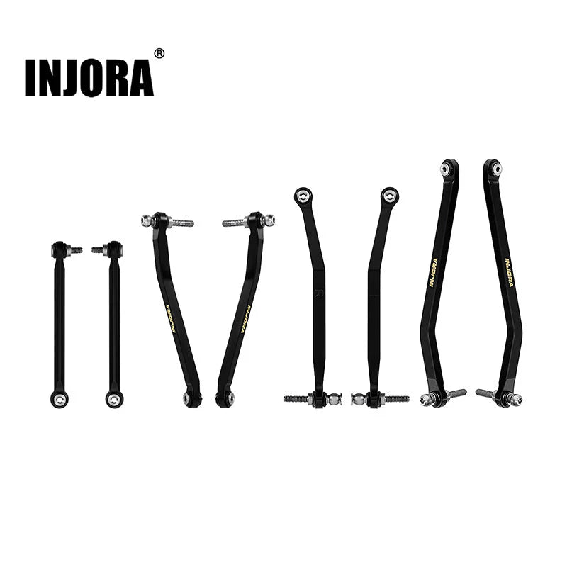 INJORA Black Brass High Clearance Chassis Links for 1/30 SCX30 INJORA