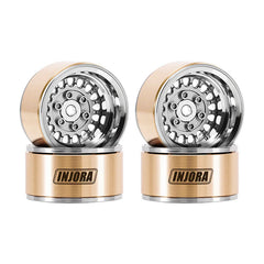 INJORA 1.0" ModuWheel Brass & Aluminum Wheels for 1/18 1/24 RC Crawlers INJORA