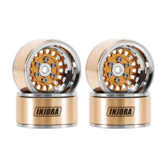 INJORA 1.0" ModuWheel Brass & Aluminum Wheels for 1/18 1/24 RC Crawlers INJORA