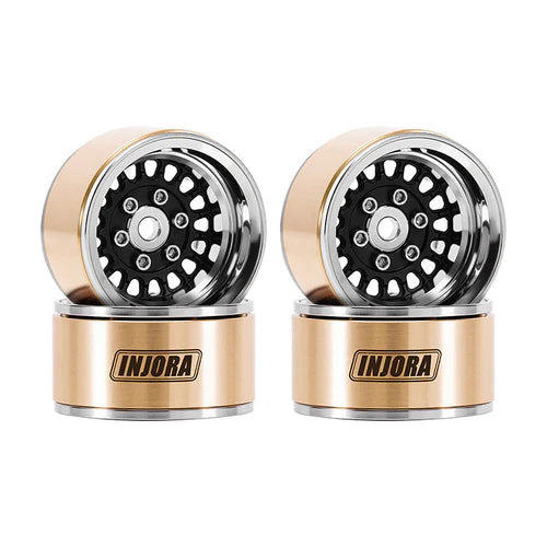 INJORA 1.0" ModuWheel Brass & Aluminum Wheels for 1/18 1/24 RC Crawlers INJORA