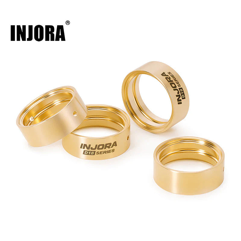 INJORA Brass Inner Clamp Rings for INJORA 0.7" D18 Wheels INJORA