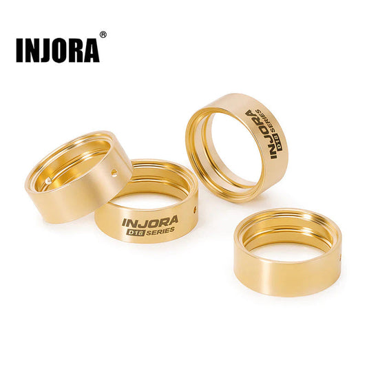 INJORA Brass Inner Clamp Rings for INJORA 0.7" D18 Wheels INJORA