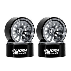 INJORA 0.7" D19 Ripple Aluminum Wheels for 1/30 SCX30 (W7005) INJORA