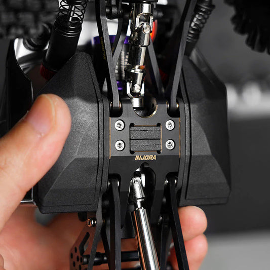 INJORA Black Brass Skid Plate for 1/18 Redcat Ascent-18 APEX INJORA