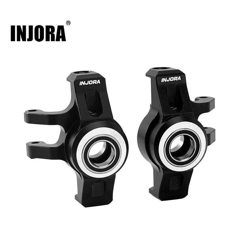 INJORA Aluminum Steering Knuckles for Arrma 1/14 Typhon Grom 1/18 Granite Grom (GROM-104BK) INJORA