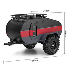 INJORA Scale Teardrop Trailer With Hitch For 1/24 Axial SCX24 INJORA