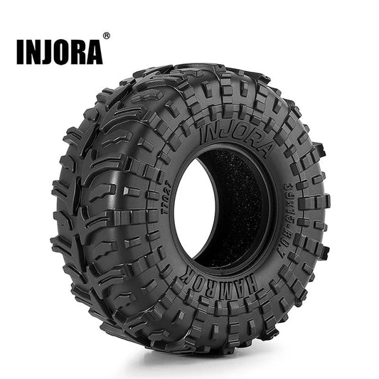 Sale INJORA 0.7" 39*15mm HAMROK Tires for 1/30 SCX30 INJORA