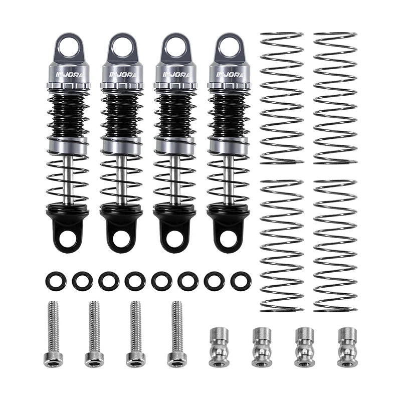 INJORA 22.5mm/26mm Aluminum Oil Shocks for 1/30 Axial SCX30 INJORA