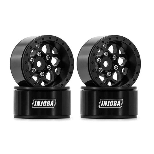 INJORA 1.0" Aluminum -4.7mm Offset Wheels for Micro Crawlers (W1013) INJORA