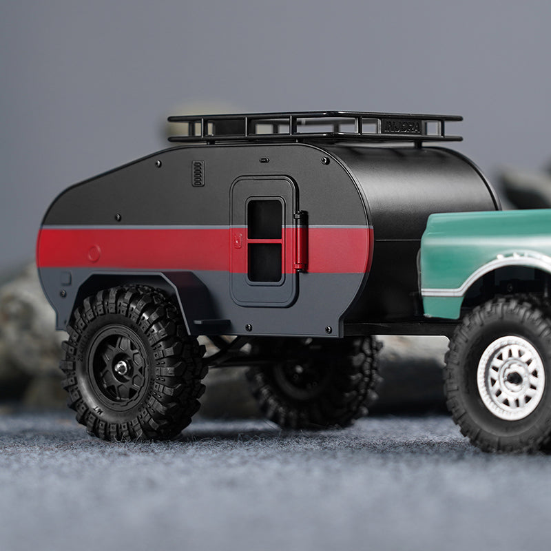 INJORA Scale Teardrop Trailer With Hitch For 1/24 Axial SCX24 INJORA