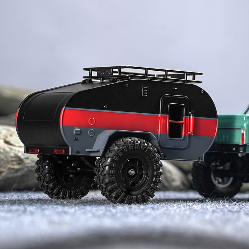 INJORA Scale Teardrop Trailer With Hitch For 1/24 Axial SCX24 INJORA