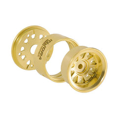 INJORA 0.7" D19 Brass Beadlock Wheels for 1/30 SCX30 (W7007) INJORA