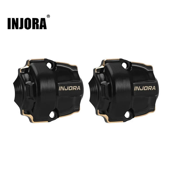 INJORA Black Coating Brass Diff Covers for 1/32 Redcat Ascent-32 (ASC32-07) INJORA