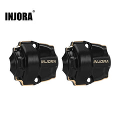 INJORA Black Coating Brass Diff Covers for 1/32 Redcat Ascent-32 (ASC32-07) INJORA