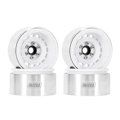 INJORA 1.9" CNC Aluminum -10mm Offset Wheels for 1/10 RC Crawlers (W1903) INJORA