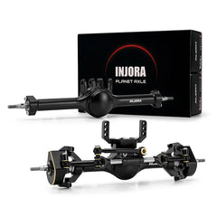 INJORA +7mm Planet Axles with Double Joint Shafts & Scale Hydraulic Steering for 1/18 TRX4M Upgrade INJORA
