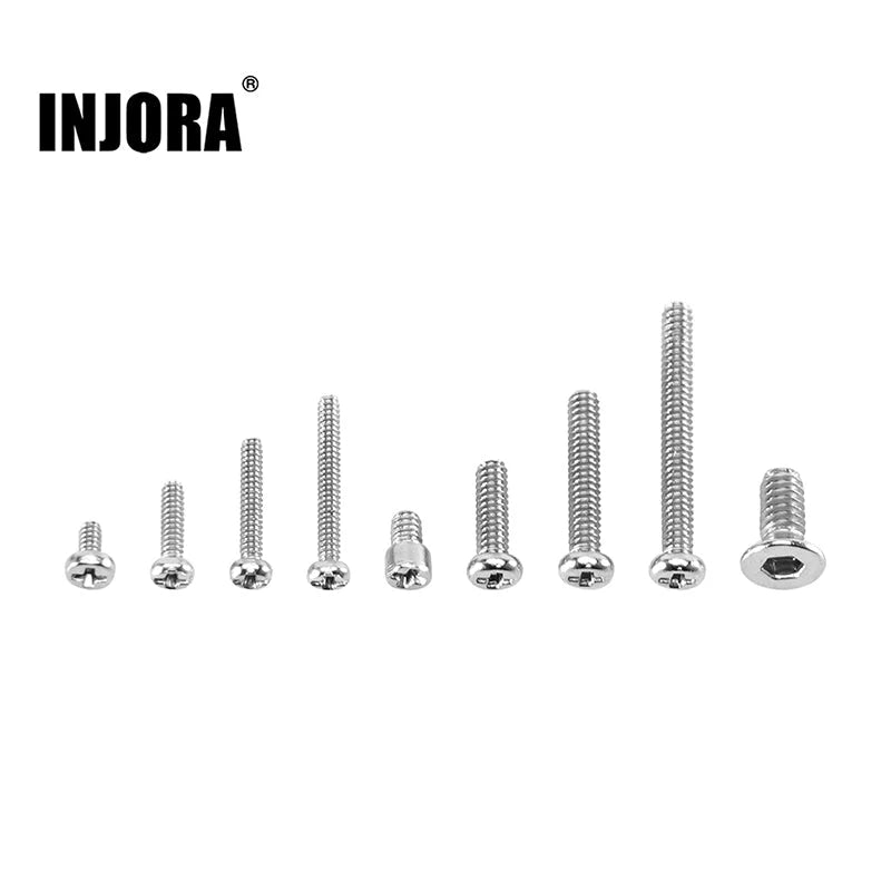 INJORA Grade 12.9 Alloy Steel M1.0 M1.4 M2.0 Screws Set for 1/30 SCX30 INJORA