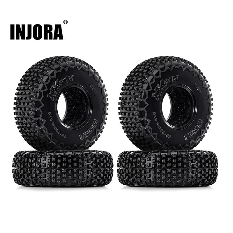 INJORA 1.0" 60*20mm XHX Pin Tires (T1022P) INJORA