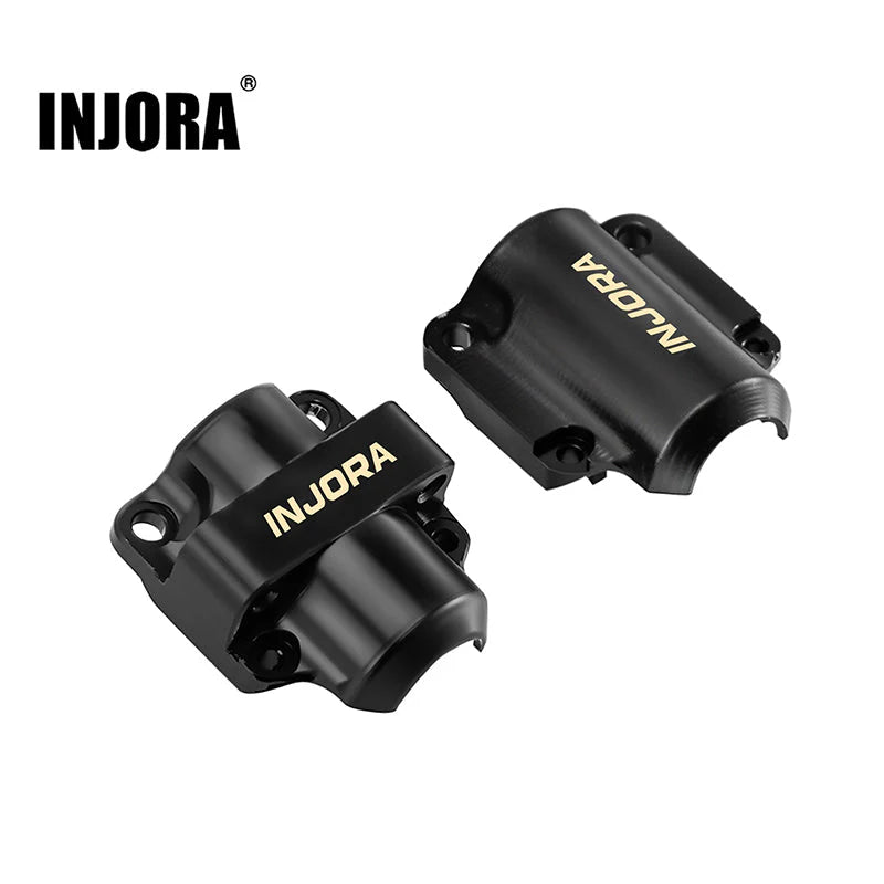 INJORA Black Brass Diff Covers for 1/30 SCX30 Stock Axles INJORA