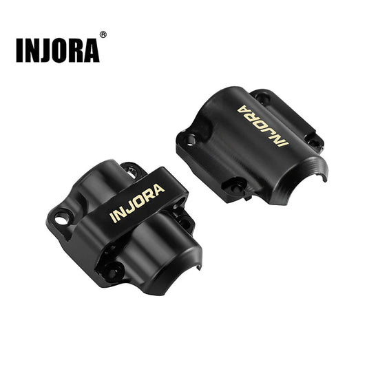 INJORA Black Brass Diff Covers for 1/30 SCX30 Stock Axles INJORA