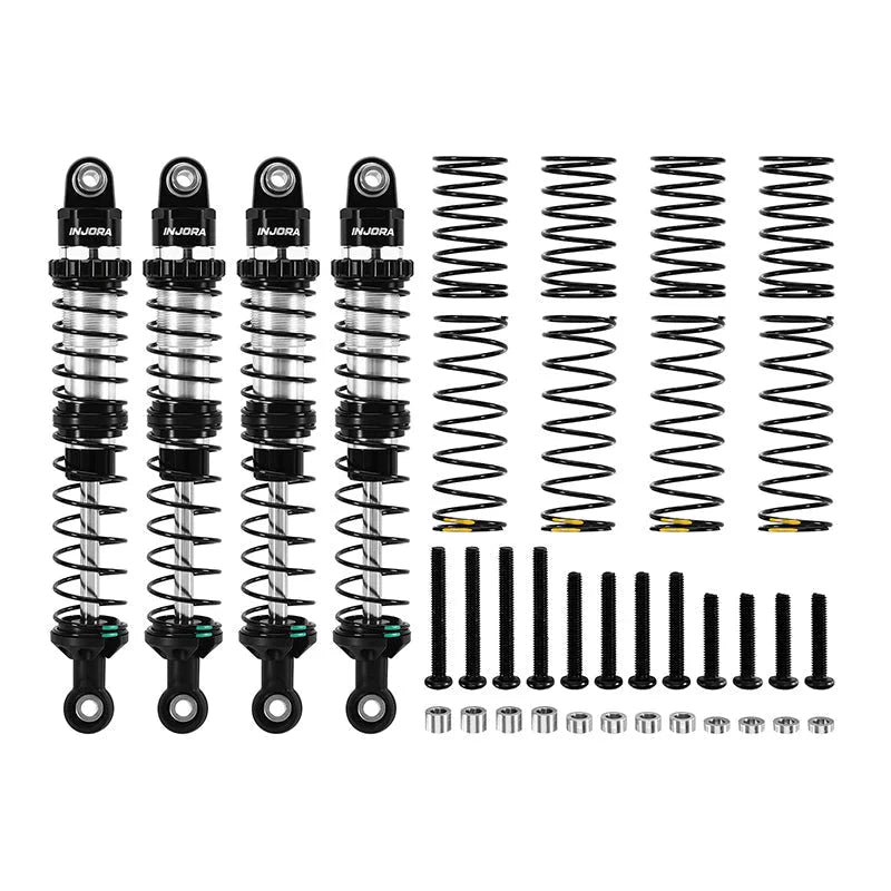 INJORA 80–120mm Dual-rate Spring Oil Shocks for 1/10 RC Crawler INJORA