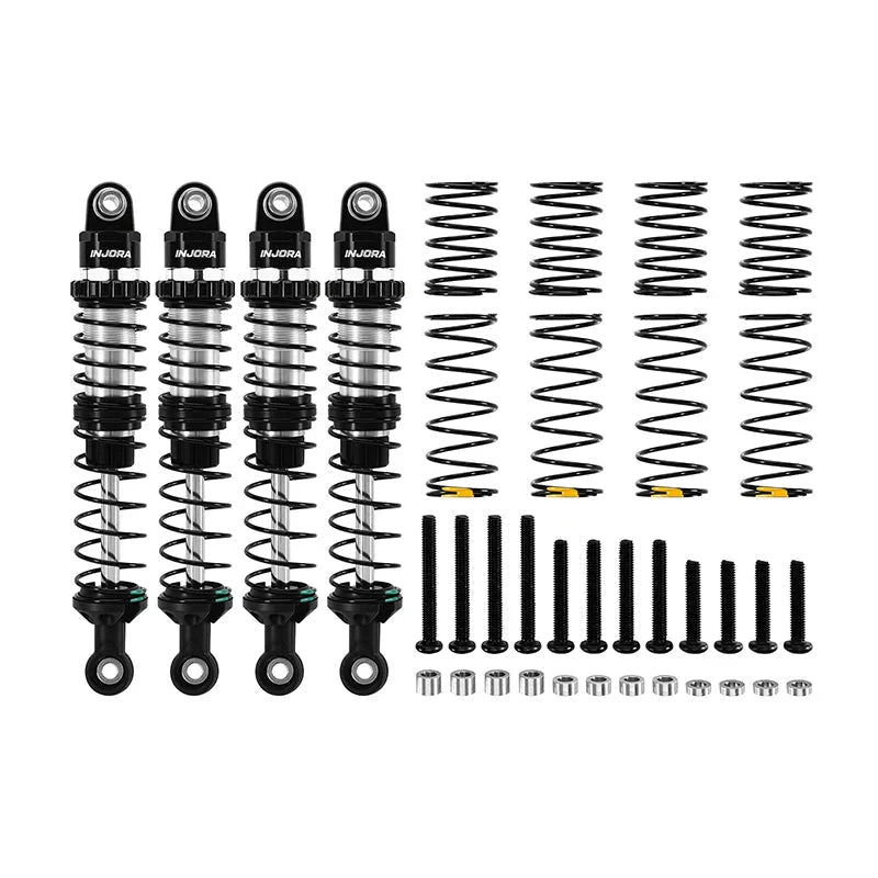 INJORA 80–120mm Dual-rate Spring Oil Shocks for 1/10 RC Crawler INJORA