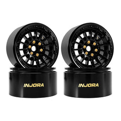 INJORA 2.2" Brass & Aluminum Wheels for 1/10 RC Crawlers (W2259) INJORA