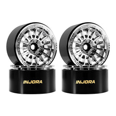 INJORA 2.2" Brass & Aluminum Wheels for 1/10 RC Crawlers (W2259) INJORA