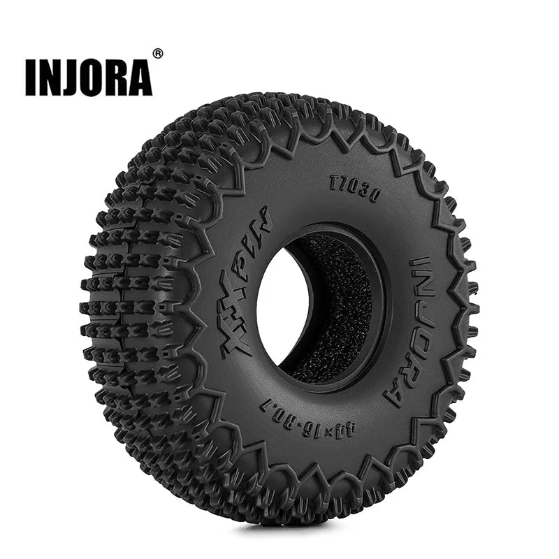 INJORA 0.7" 44*16mm XHX Pin Tires for 1/30 1/32 RC Crawlers (T7030) INJORA